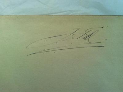 Asch2575 : Untersuchungen zur rabbinischen Lehre von den falschen Zeugen. (1914);- (Tal, Justus), Von Hand: Autogramm; 'J. Tal'. 