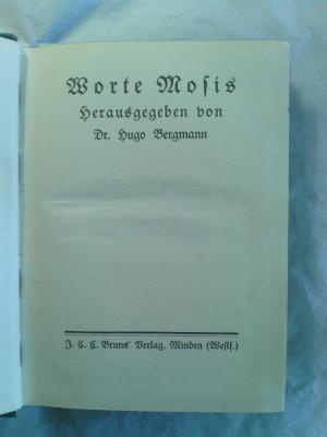 Asch2699 : Worte Mosis ([1913])