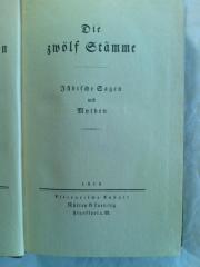 Asch2079 : Die zwölf Stämme : Jüdische Sagen und Mythen (1919)