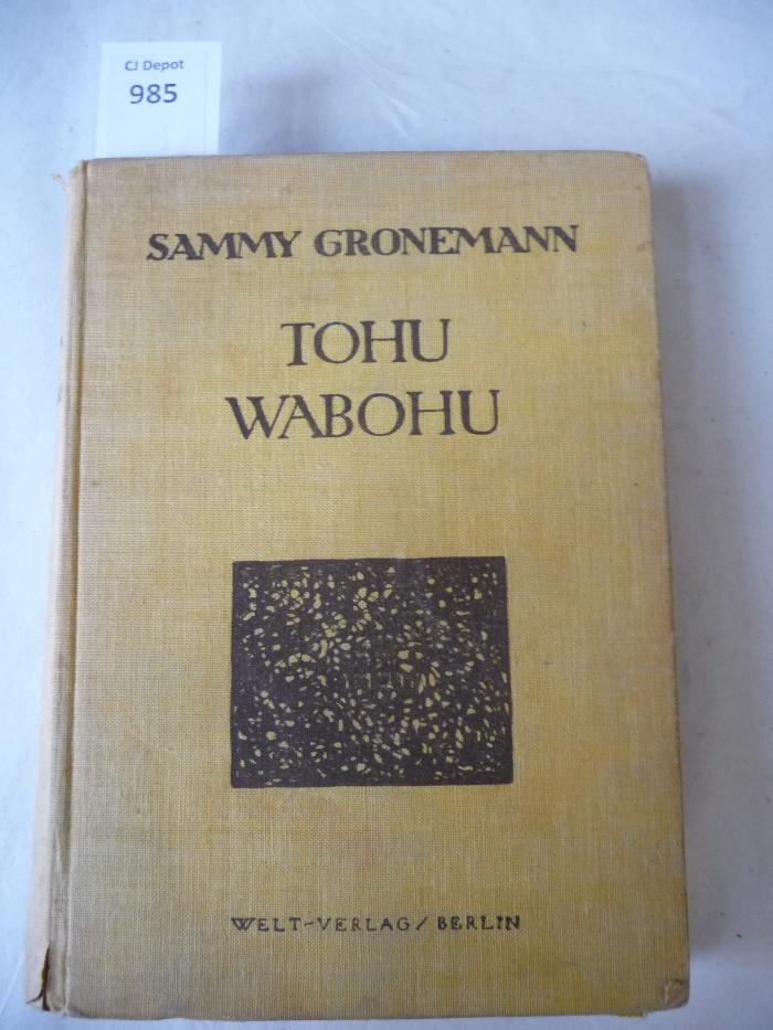  Tohuwabohu. (1925)