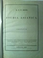 Asch3538 : Studia asiatica. Fasciculus (1840)