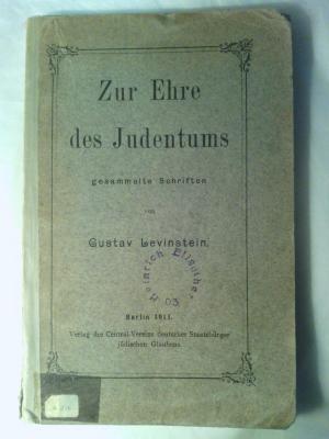 Asch3526 : Zur Ehre des Judentums : gesammelte Schriften (1911)