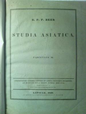 Asch3538 : Studia asiatica. Fasciculus (1840)