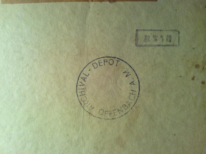 Asch3510 : Der Aufbau Palästinas und das deutsche Judentum : Reden Aufsätze Dokumente ([1925]);- (unbekannt), Stempel: Zensurstempel; 'מוצא'. 