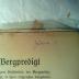 Asch3523 : Jesu Bergpredigt :  Rabbinische Texte zum Verständnis der Bergpredigt, ins Deutsche übersetzt, in ihren Ursprachen dargeboten und mit Erlauterungen und Lesarten versehen. (1924)