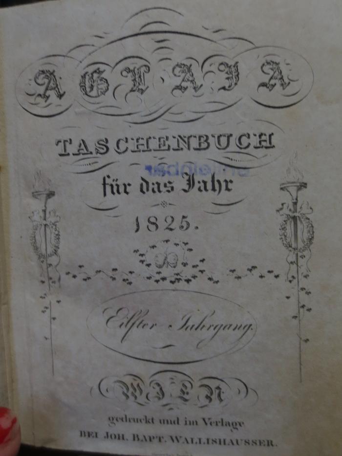 Ch  662 11: Aglaja : Taschenbuch für das Jahr 1825 (um 1824)