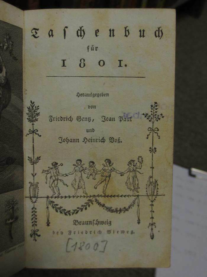 Ch  582 1801: Taschenbuch für 1801 ([1800])