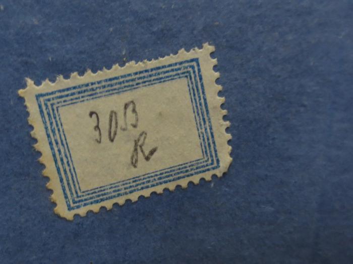 Ch  662 11: Aglaja : Taschenbuch für das Jahr 1825 (um 1824);- (unbekannt), Etikett: Signatur; '30B
R'. 