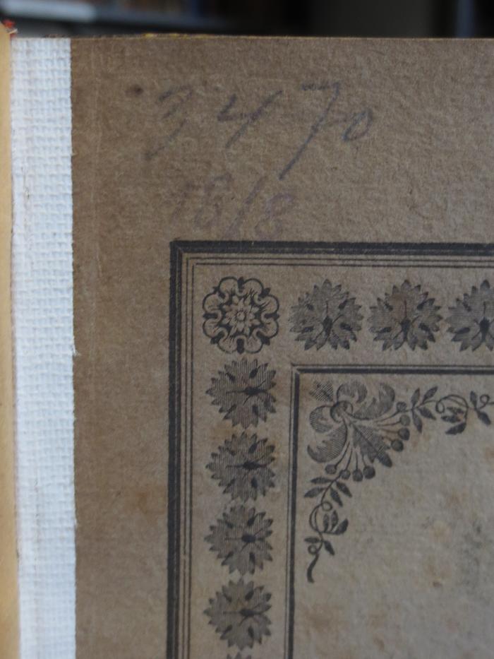 Cg  1290: Briefe über Goethe's Faust (1834);- (unbekannt), Von Hand: Nummer; '3470'. ;- (unbekannt), Von Hand: Nummer; '18/8'. 