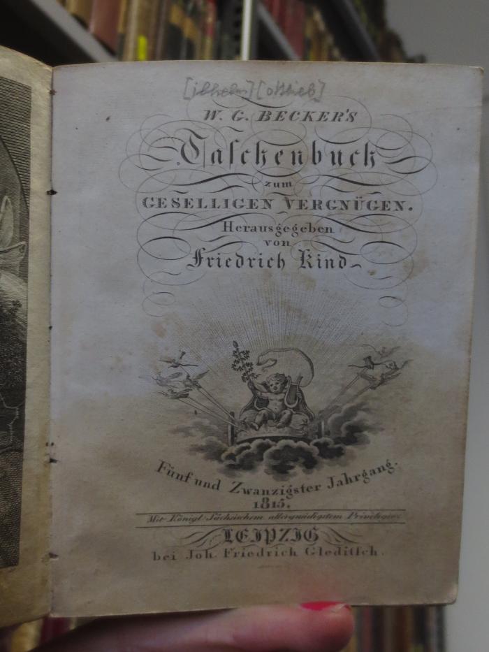 Ch  595: W. G. Becker's Taschenbuch zum geselligen Vergnügen (1815)