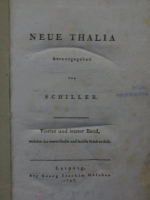 Ch 562 1793 4.5.: Neue Thalia (1793)