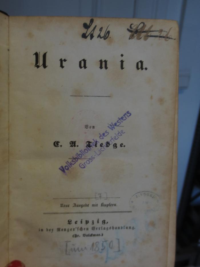 Cl  121: Urania (um 1850)