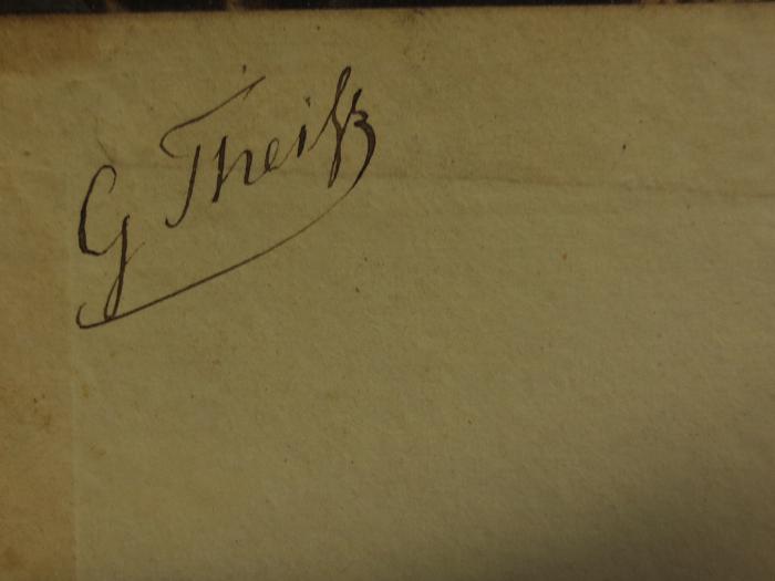 Cl  120 h7 2.Ex: Ausgewählte Novellen und Dichtungen : von Heinrich Bschotte : Siebenter Theil (1847);- (Theiß, G.), Von Hand: Autogramm, Name; 'G Theiß'. 