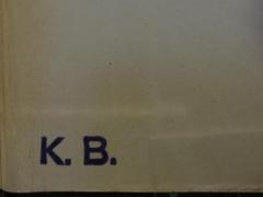 - (Königliche Bibliothek zu Berlin), Stempel: Initiale; 'K.B.'.  (Prototyp)