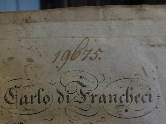 Cl  133 2: Carlo di Francheci : Fürst der Banditen im Teufelsthale : Zweiter Theil (1805);- (unbekannt), Von Hand: Nummer; '19675.'. 