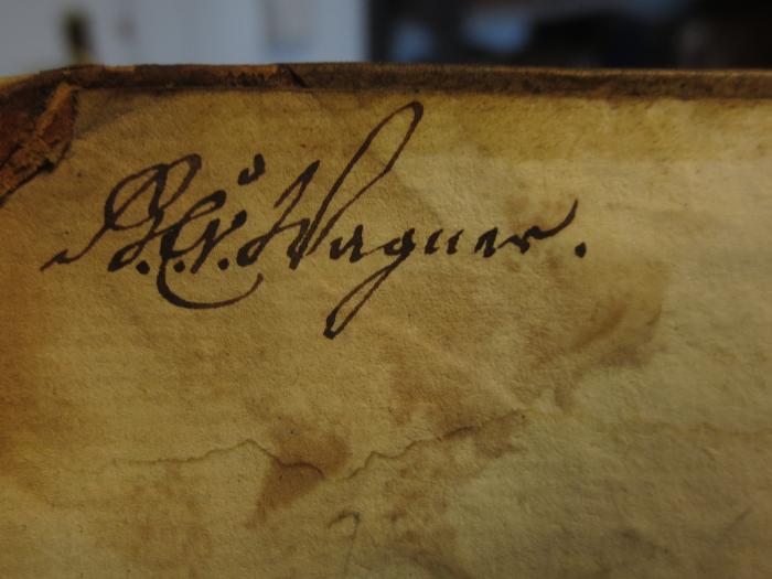 Cl  146 b1: Geschichte der Abberiten : Erster Theil, der das erste, zweite und dritte Buch enthält (1781);- (Wagner, Alb.), Von Hand: Autogramm, Name; 'A.l.r. Wagner.'. 