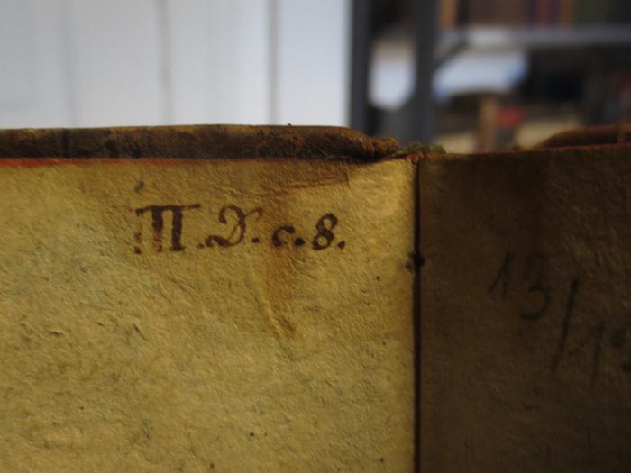 Cl 201 7: Göthe's neue Schriften : Siebenter Band (1800);- (unbekannt), Stempel: Nummer; 'III. D. c. 8.'. 