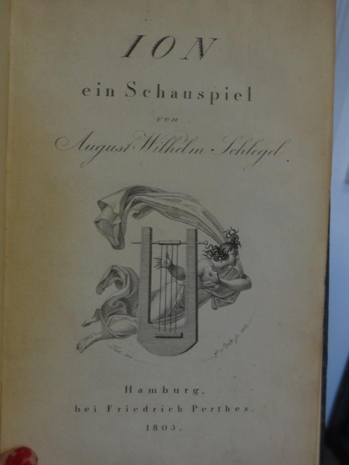 Cl  269 4. Ex.: Ion : ein Schauspiel (1803)