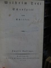 Cl 220 b: Wilhelm Tell : Schauspiel (1804)