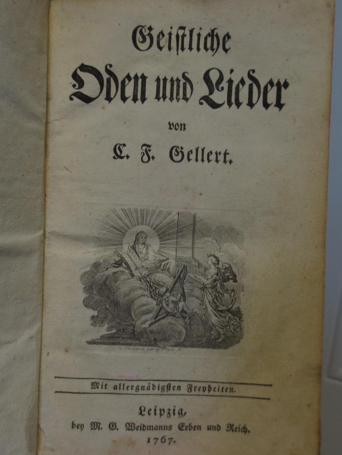 Cl 335: Geistliche Oden und Lieder   (1767)