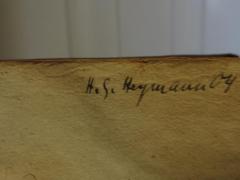- (Heymann, H. S. ), Von Hand: Autogramm, Name, Datum; 'H. S. Heymann 04'. 