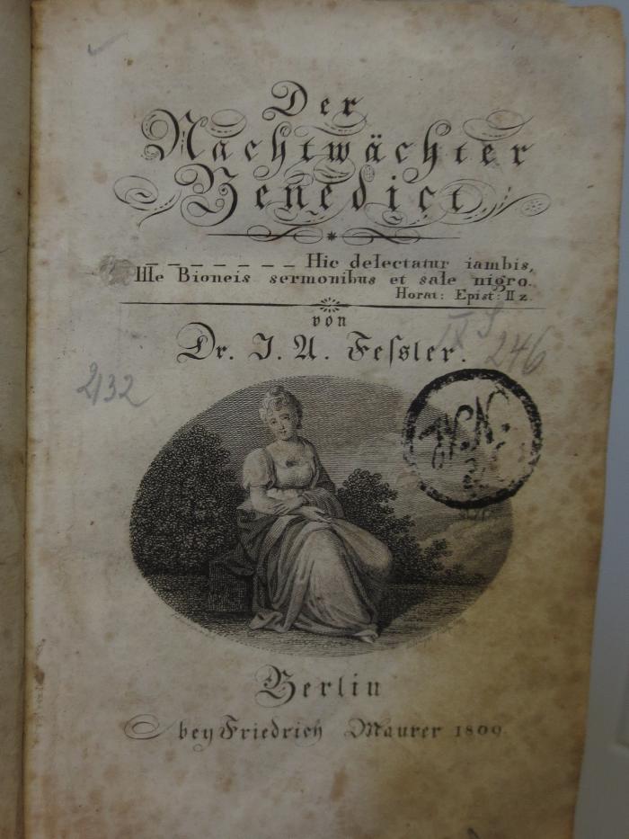 Cl 354: Der Nachtwächter Benedici (1809)
