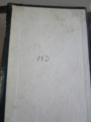 - (St. Bonifatiuskloster Hünfeld. Bibliothek), Von Hand: Nummer; '17D'. 