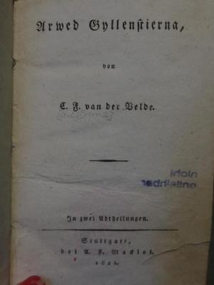 Cl 637: Arwed Gyllenstierna (1824)