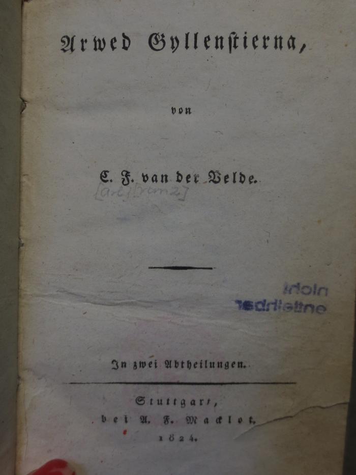 Cl 637: Arwed Gyllenstierna (1824)