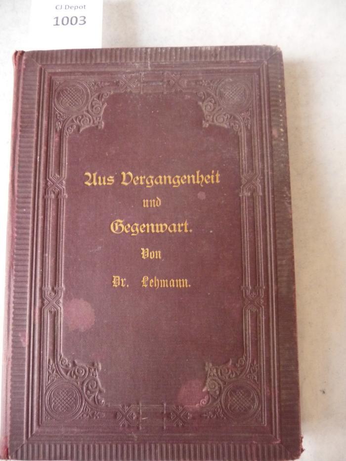  Aus Vergangenheit und Gegenwart. (1888)