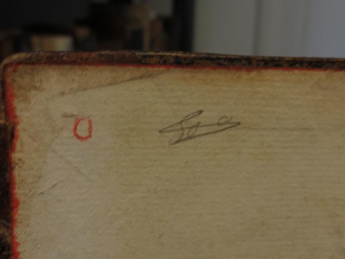 Cl 659: Poetische Versuche in drey Büchern (1761);- (unbekannt), Von Hand: Notiz; 'So a'. 