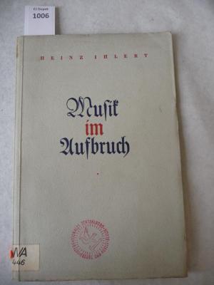  Musik im Aufbruch. (1938)