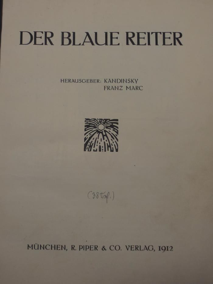 Da 55 x: Der blaue Reiter (1912)