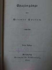 Cl 909 c: Spaziergänge eines Wiener Poeten (1844)
