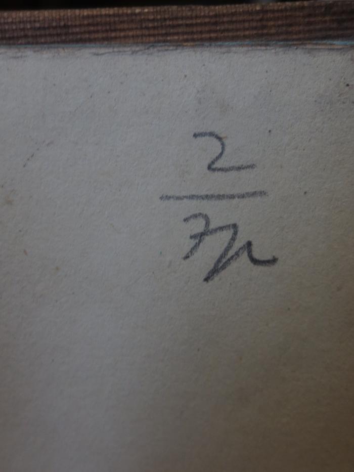 Cm 2679 b: Wilde Rosen (1847);- (unbekannt), Von Hand: Nummer; '2/7p'. 