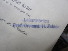 G45 / 1430 (Zahler, Heinrich), Stempel: Name; 'Laboratorium Prof. Dr. med. Zahler'. 