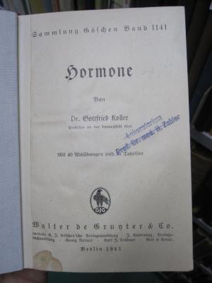 Ki 347 Ers.: Hormone (1941)