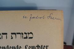 - (Stern, Jakob ), Von Hand: Autogramm; 'Dr. Jakob Stern'. 
