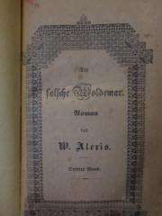 Cm 2949 3, 2. Ex.: Der falsche Woldemar : Dritter Band (1842)