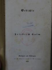 Cm 3403: Gedichte (1850)