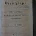 Cm 4238: Der Doppelgänger : Lustspiel in vier Aufzügen (1843)