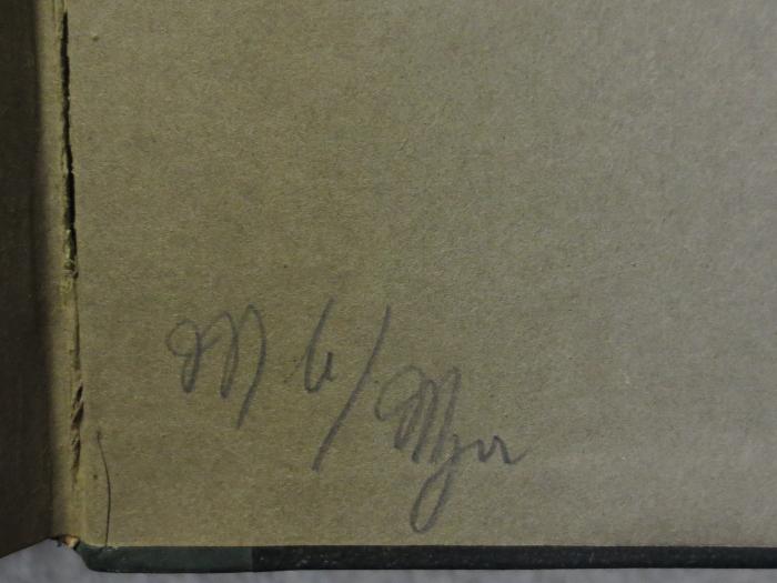 Cm  7934: Liebesfrühling (1844);- (unbekannt), Von Hand: Notiz; 'Mh / Mzn'. 