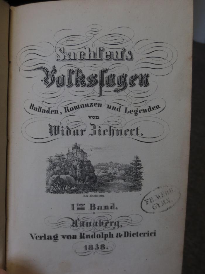 Cm 4392 1: Sachsen's Volkssagen : Balladen, Romanzen und Legenden (1838)