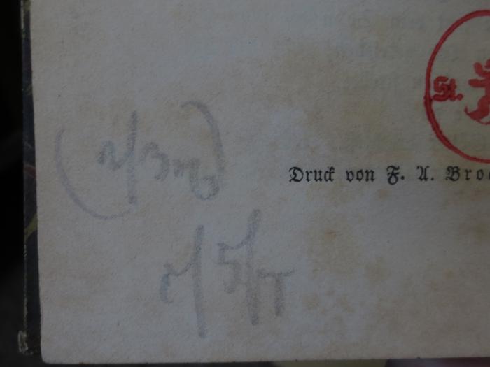 Cm 4372: Ein Patricier : Trauerspiel in fünf Acten (1848);- (unbekannt), Von Hand: Nummer; '(2/36)
[...]'. 
