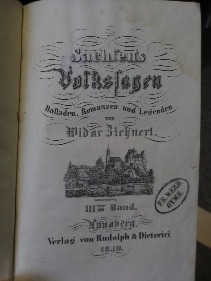 Cm 4392 2: Sachsen's Volkssagen : Balladen, Romanzen und Legenden (1839)