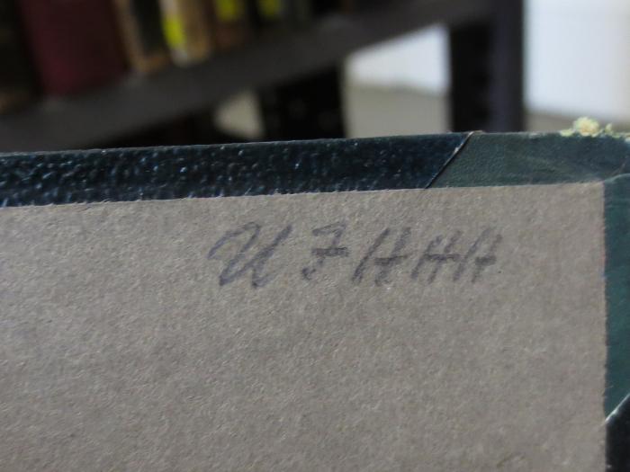 Cm  7934: Liebesfrühling (1844);- (unbekannt), Von Hand: Notiz; 'U J HHH'. 