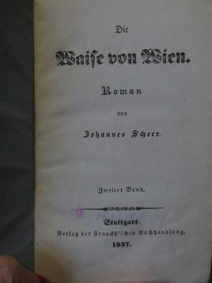 Cm 9879 2: Die Waise von Wien : Zweiter Band (1847)