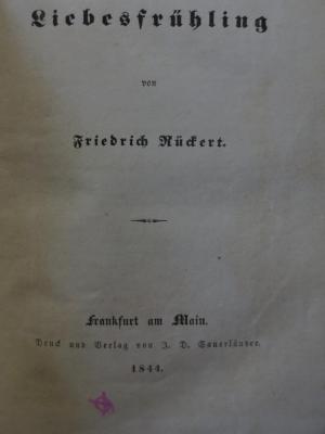Cm  7934: Liebesfrühling (1844)