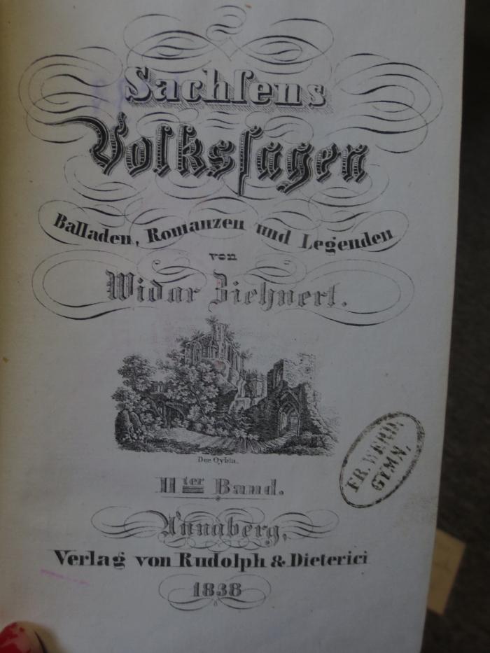 Cm 4392 2: Sachsens Volkssagen : Balladen, Romanzen und Legenden (1838)