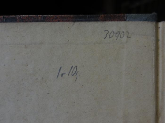 Cm 4371 c: Balladen : Romanzen, Sagen und Legenden (1846);- (unbekannt), Von Hand: Nummer; '30902
1-10[...]'. 